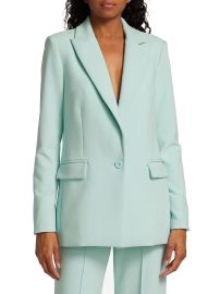 Shop Alice Olivia Justine Single-Breasted Blazer at Saks Fifth Avenue