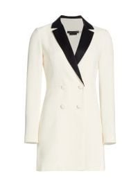 Shop Alice Olivia Kryie Tuxedo Dress at Saks Fifth Avenue