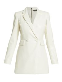 Shop Alice Olivia Kyrie Faux Leather Blazer Dress at Saks Fifth Avenue