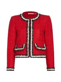 Shop Alice Olivia Landon Cropped Tweed Jacket at Saks Fifth Avenue