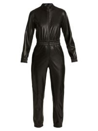 Shop Alice Olivia Levi Vegan Leather Jumpsuit at Saks Fifth Avenue