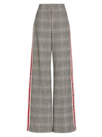 Shop Alice Olivia Maricruz Wide-Leg Plaid Trousers at Saks Fifth Avenue