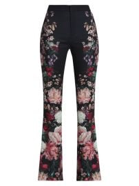 Shop Alice Olivia Olivia Floral Flared Pants at Saks Fifth Avenue