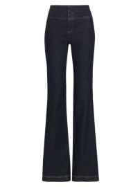 Shop Alice Olivia Olivia High-Rise Flare Jeans at Saks Fifth Avenue