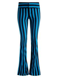 Shop Alice Olivia Olivia Striped Flared Trousers at Saks Fifth Avenue