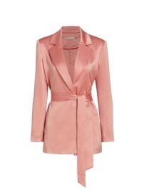 Shop Alice Olivia Satin Self-Tie Blazer at Saks Fifth Avenue