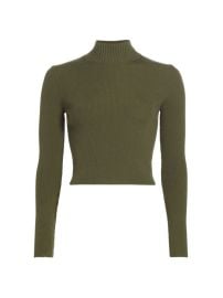 Shop Alice Olivia Senaida Mock Turtleneck Top at Saks Fifth Avenue