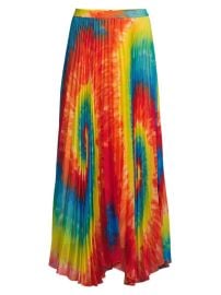 Shop Alice Olivia Shannon Tie-Dye Pleated Long Skirt at Saks Fifth Avenue