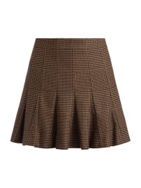 Shop Alice Olivia Zona Check Pleated Miniskirt at Saks Fifth Avenue