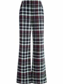 Shop Alicex2BOlivia Dylan wide plaid leg trousers with Express Delivery - at Farfetch