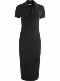 Shop Alicex2BOlivia Janna lace-up polo dress with Express Delivery - at Farfetch