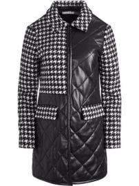 Shop Alicex2BOlivia Susan quilted houndstooth coat with Express Delivery - at Farfetch