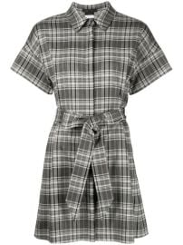 Shop Alicex2BOlivia belted check shirt dress with Express Delivery - at Farfetch