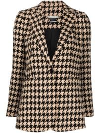 Shop Alicex2BOlivia houndstooth single-breasted blazer with Express Delivery - at Farfetch