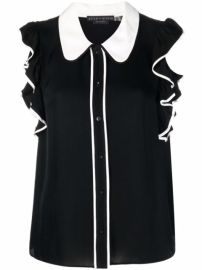 Shop Alicex2BOlivia ruffle-shoulder blouse with Express Delivery - at Farfetch