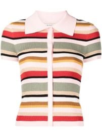 Shop Alicex2BOlivia striped short-sleeved polo shirt with Express Delivery - at Farfetch