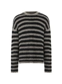 Shop AllSaints Adams Striped Crewneck Sweater at Saks Fifth Avenue