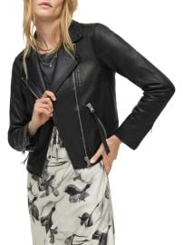 Shop AllSaints Dalby Leather Biker Jacket at Saks Fifth Avenue