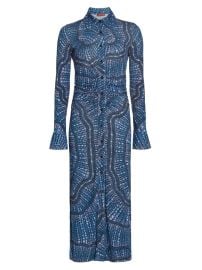 Shop Altuzarra Claudia Printed Button-Front Shirtdress at Saks Fifth Avenue