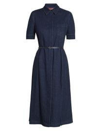 Shop Altuzarra Kieran Denim Midi-Shirtdress at Saks Fifth Avenue