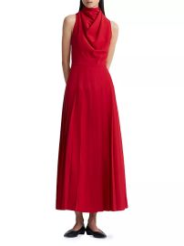 Shop Altuzarra Nathalie Cowl Neck Sleeveless Maxi Dress at Saks Fifth Avenue