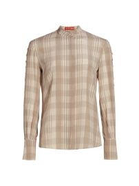 Shop Altuzarra Oleana Plaid Top at Saks Fifth Avenue