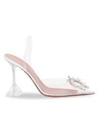 Shop Amina Muaddi Begum 95MM Crystal-Embellished Slingback Pumps at Saks Fifth Avenue