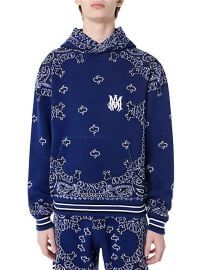 Shop Amiri Bandana Cashmere-Blend Hoodie at Saks Fifth Avenue