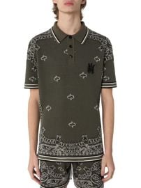 Shop Amiri Bandana Polo Shirt at Saks Fifth Avenue