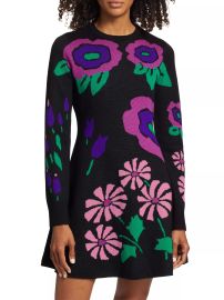 Shop Amur Nataly Fit amp Flare Merino Wool Minidress at Saks Fifth Avenue