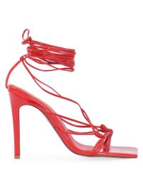 Shop Andrea Wazen Mandaloun Leather Wrap Sandals at Saks Fifth Avenue