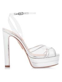 Shop Aquazzura Lido Platform PVC Sandals at Saks Fifth Avenue