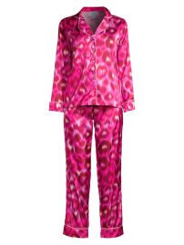 Shop Averie Sleep Into The Wild Linda Leopard Pink Pajama Set at Saks Fifth Avenue