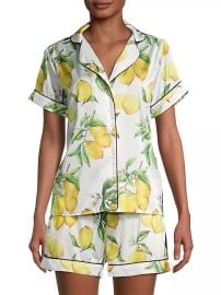 Shop Averie Sleep Two-Piece Citrus Print Short Pajama Set at Saks Fifth Avenue