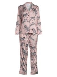 Shop Averie Sleep Two-Piece Zebra Print Pajama Set at Saks Fifth Avenue