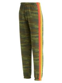 Shop Aviator Nation Neon Four-Stripe Sweatpants at Saks Fifth Avenue