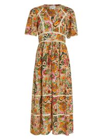 Shop BASH Benja Paisley Midi-Dress at Saks Fifth Avenue