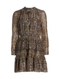 Shop BASH Glen Metallic Ruffle Dress at Saks Fifth Avenue