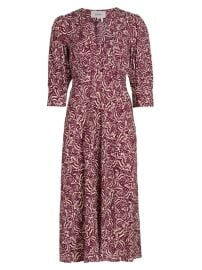 Shop BASH Loa Printed Midi-Dress at Saks Fifth Avenue