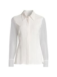 Shop BOSS Bremmy Sheer Sleeves Button-Down at Saks Fifth Avenue