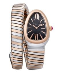 Shop BVLGARI Serpenti Tubogas Rose Gold amp Stainless Steel Single Twist Watch at Saks Fifth Avenue