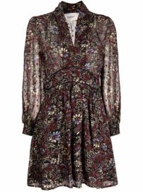 Shop BaampSh giani floral-print mini-dress with Express Delivery - at Farfetch