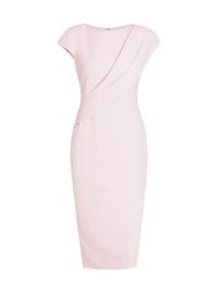 Shop Badgley Mischka Draped Cap-Sleeve Dress at Saks Fifth Avenue