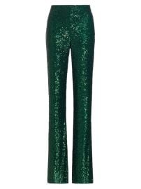 Shop Badgley Mischka Sequined Boot-Leg Pants at Saks Fifth Avenue