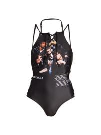 Shop Balenciaga Lace-Up Speed Hunters One-Piece Swimsuit at Saks Fifth Avenue