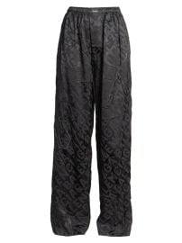 Shop Balenciaga Satin Logo Pants at Saks Fifth Avenue