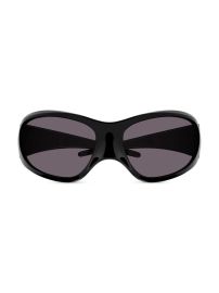 Shop Balenciaga Skin 80MM Oval Shield Sunglasses at Saks Fifth Avenue