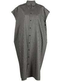 Shop Balenciaga check-pattern midi shirtdress with Express Delivery - at Farfetch