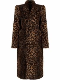 Shop Balenciaga leopard-print tailored coat with Express Delivery - at Farfetch