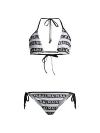 Shop Balmain Logo Triangle 2-Piece Bikini Set at Saks Fifth Avenue